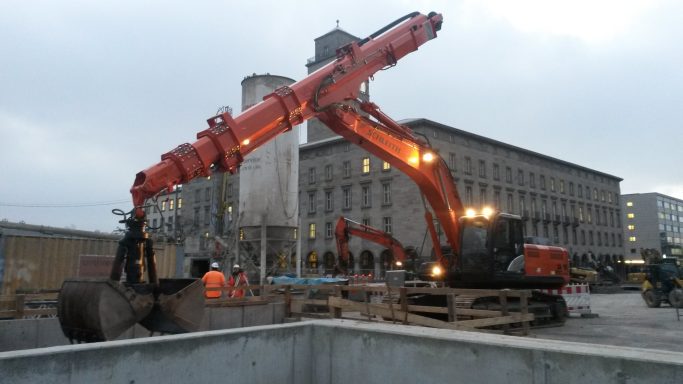 Ettlinger Tor Hitachi 350 Tunnelbau